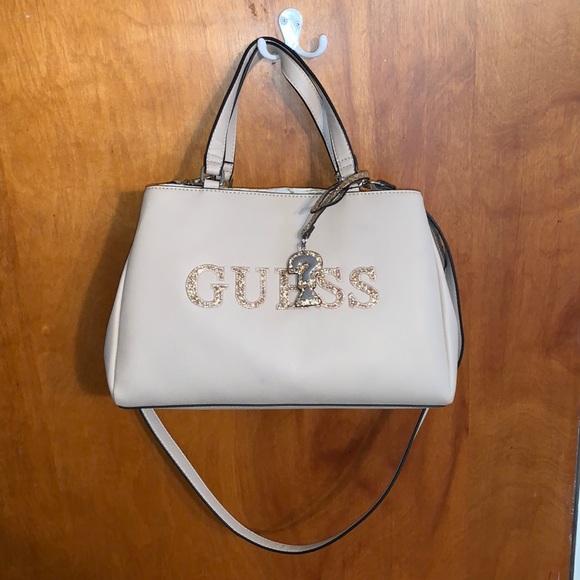 Guess Handbags - Guess Logo Sparkle Satchel
